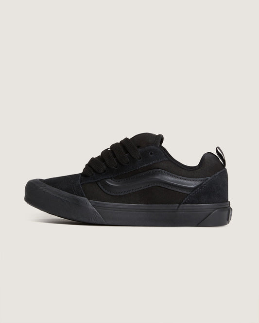 Big Kids Knu Skool Shoe in Triple Black | Vans on sale