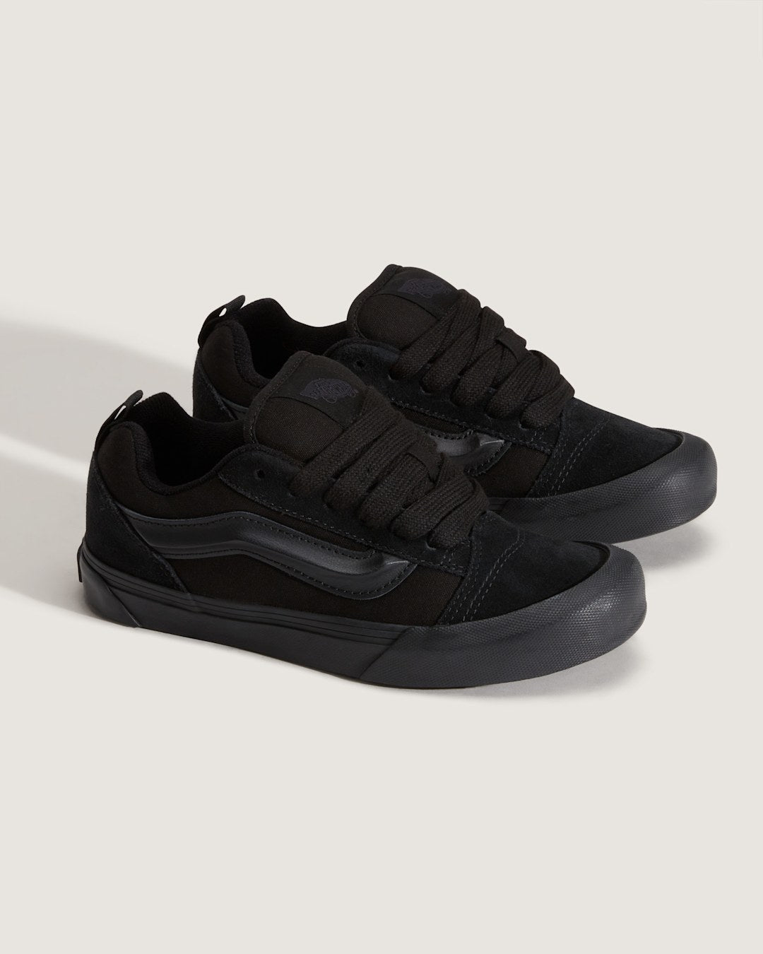 Big Kids Knu Skool Shoe in Triple Black | Vans on sale