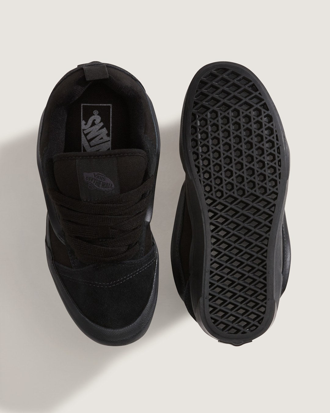 Big Kids Knu Skool Shoe in Triple Black | Vans on sale