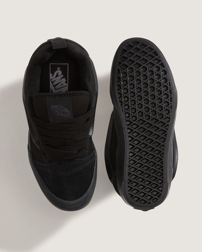 Big Kids Knu Skool Shoe in Triple Black | Vans on sale