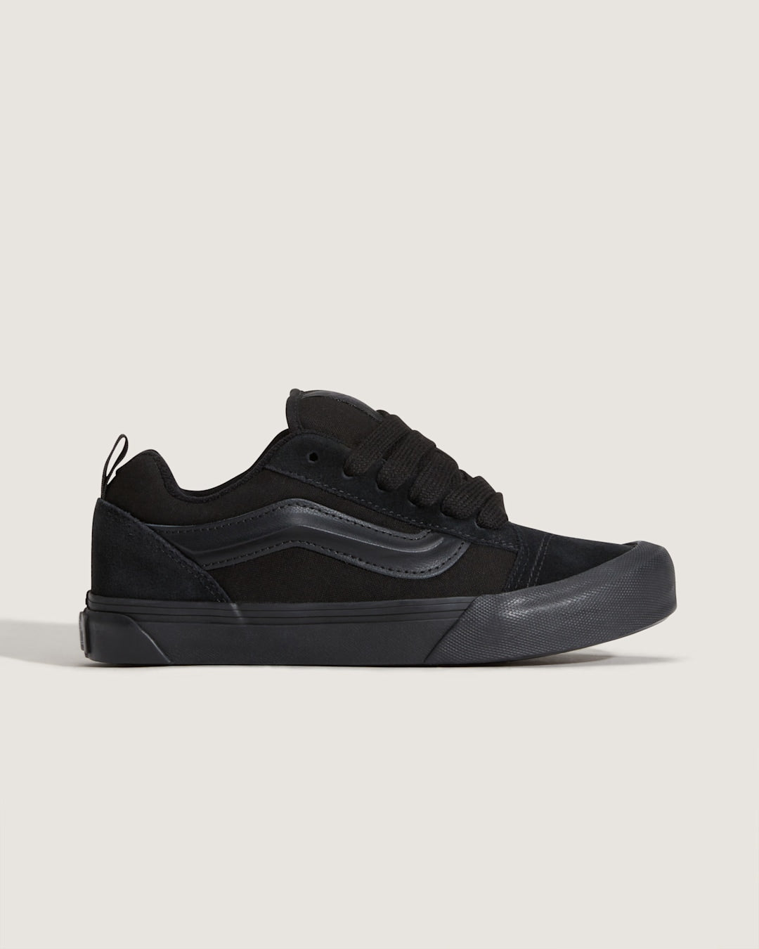 Big Kids Knu Skool Shoe in Triple Black | Vans on sale