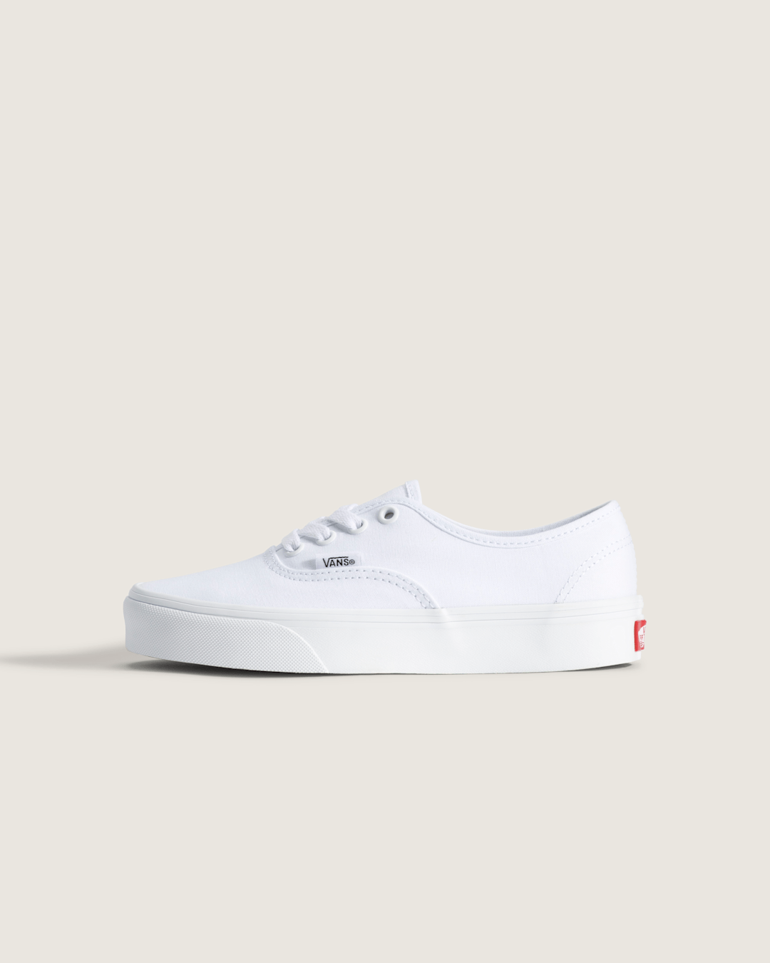 Big Kids Authentic Shoe in True White | Vans discount