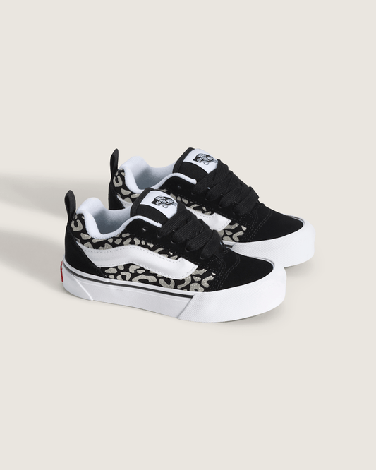Little Kids Knu Skool Shoe in Leopard Glitter Black | Vans online