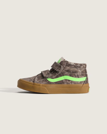 Little Kids Sk8-Mid V Shoe in Camo Gecko Green | Vans near me