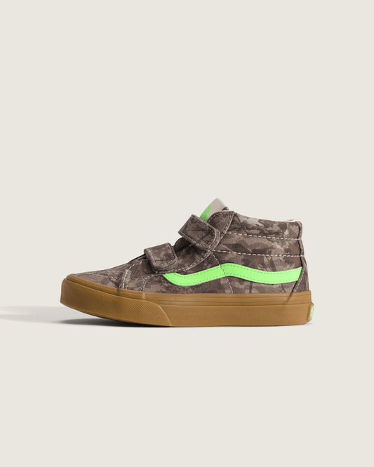 Little Kids Sk8-Mid V Shoe in Camo Gecko Green | Vans near me