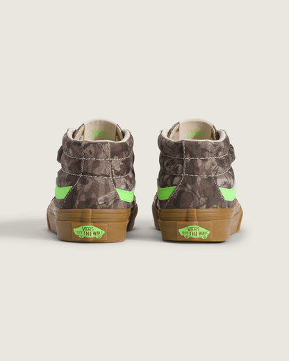 Little Kids Sk8-Mid V Shoe in Camo Gecko Green | Vans near me