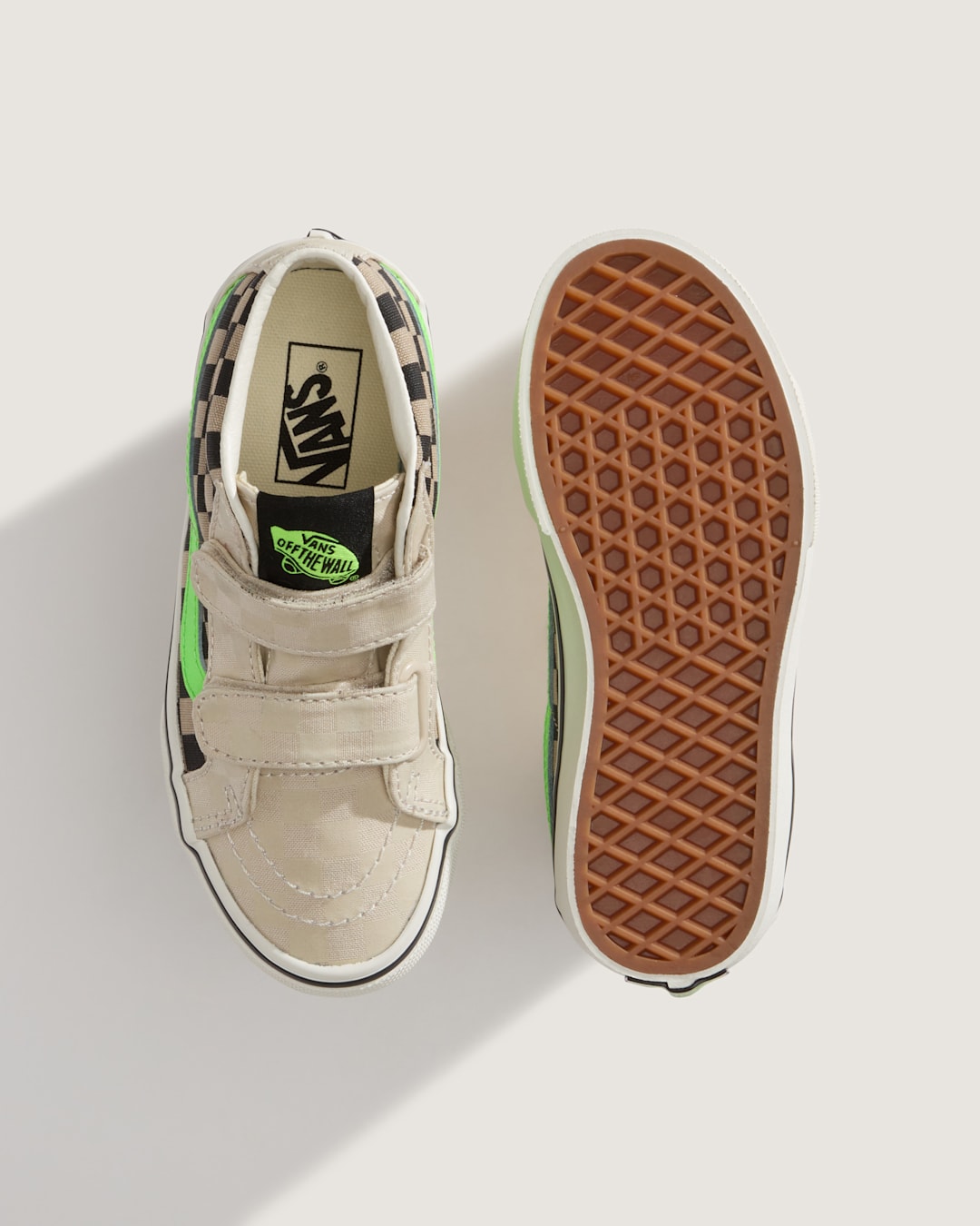 Little Kids Sk8-Mid V Shoe in Glow-in-the-Dark Taupe Mist Grey | Vans sale