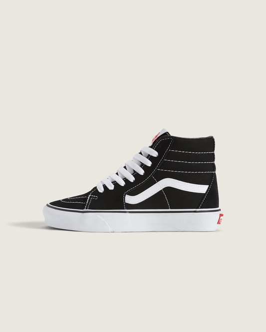 Big Kids Sk8-Hi Shoe in Black / White | Vans outlet