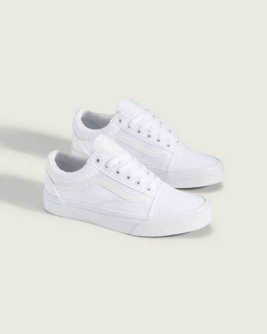 Big Kids Old Skool Shoe in True White | Vans on sale