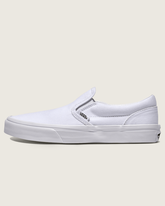 Big Kids Classic Slip-On Shoe in True White | Vans online