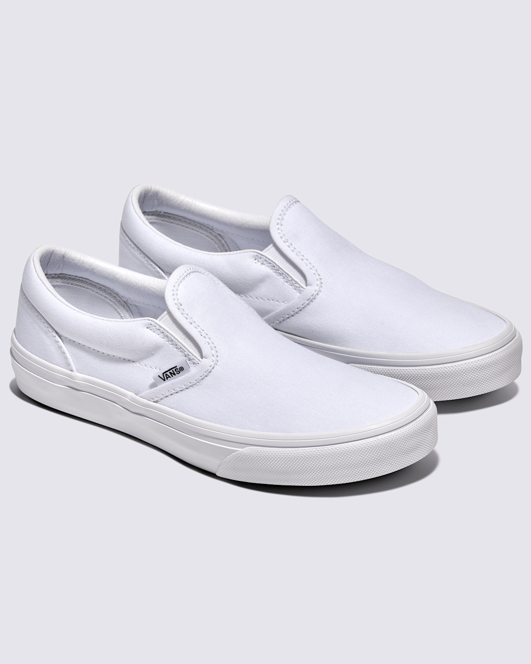 Big Kids Classic Slip-On Shoe in True White | Vans online