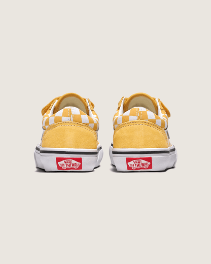 Big Kids Old Skool V Checkerboard Shoe in Banana Cream Yellow / White | Vans on sale