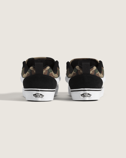 Big Kids Knu Skool Shoe in Camo Black / Green | Vans outlet