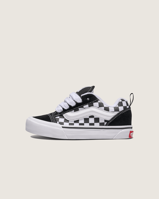 Big Kids Knu Skool Checkerboard Shoe in Checkerboard Black / True White | Vans discount