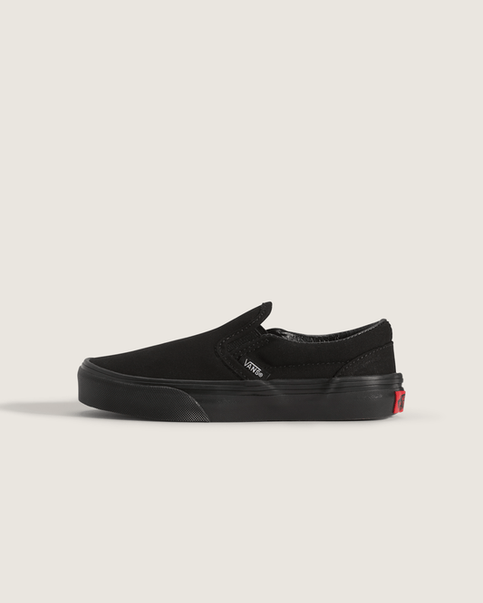 Kids Classic Slip-On Black/Black Shoes | Vans outlet