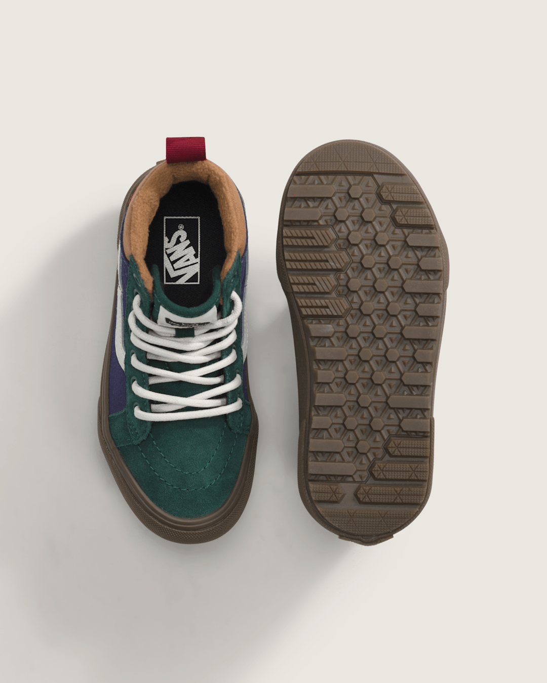 Little Kids Sk8-Hi Water Resistant Gum Shoe in Blue / Green | Vans on sale