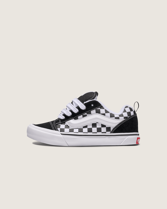 Little Kids Knu Skool Checkerboard Shoe in Checkerboard Black / True White | Vans outlet