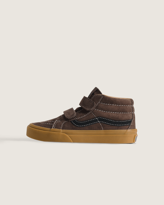 Little Kids Sk8-Mid Reissue V Shoe in Demitasse Brown | Vans on sale