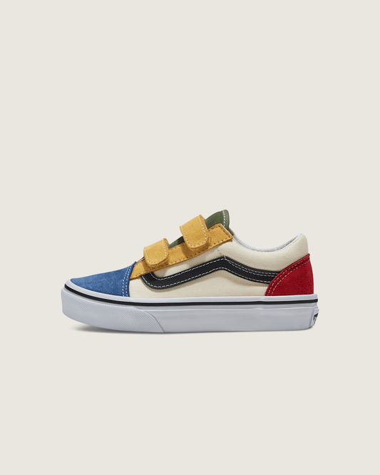 Little Kids Old Skool V Shoe in Red / Blue | Vans near me