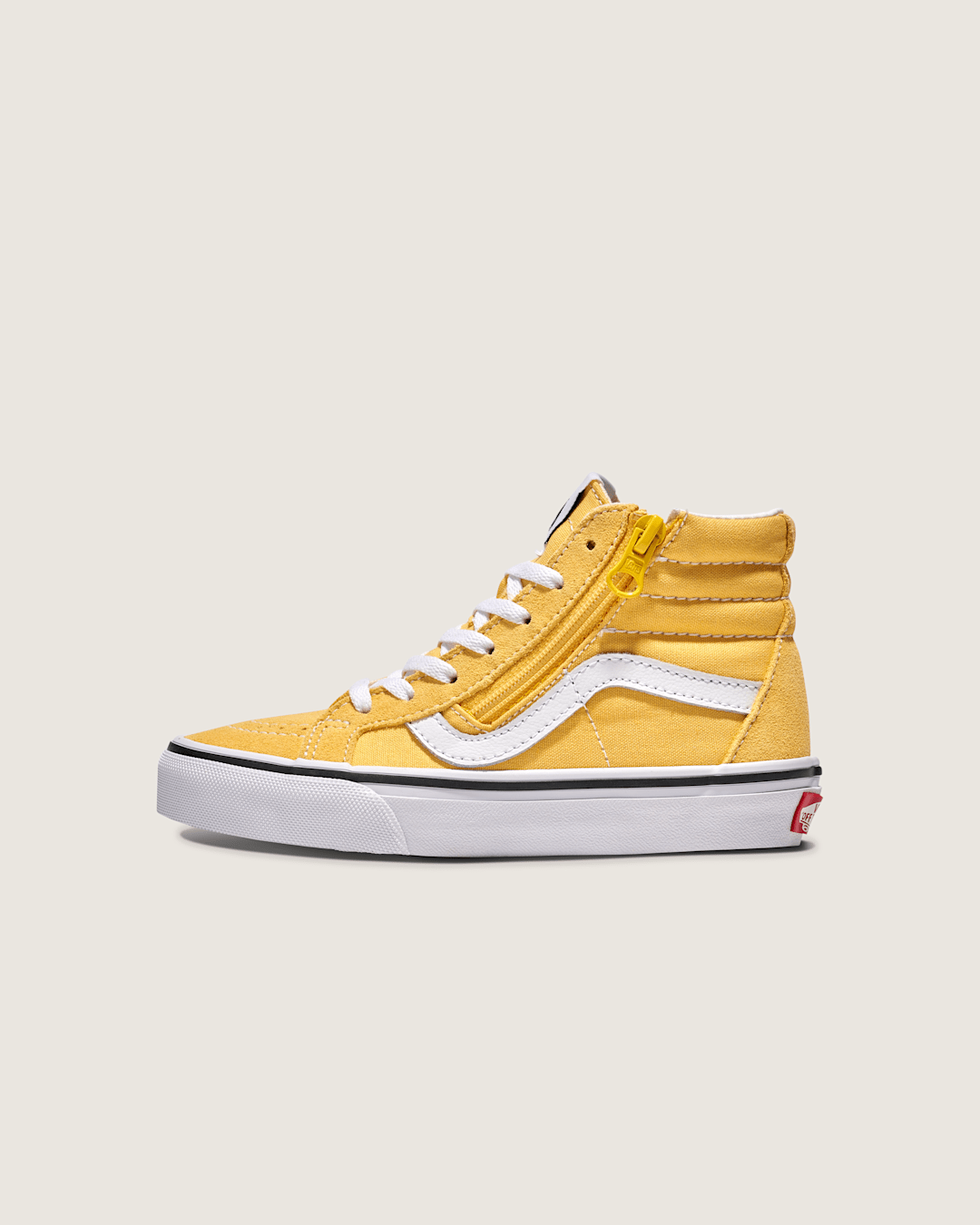 Little Kids SK8-Hi Reissue Side Zip Shoe in Banana Cream Yellow | Vans sale