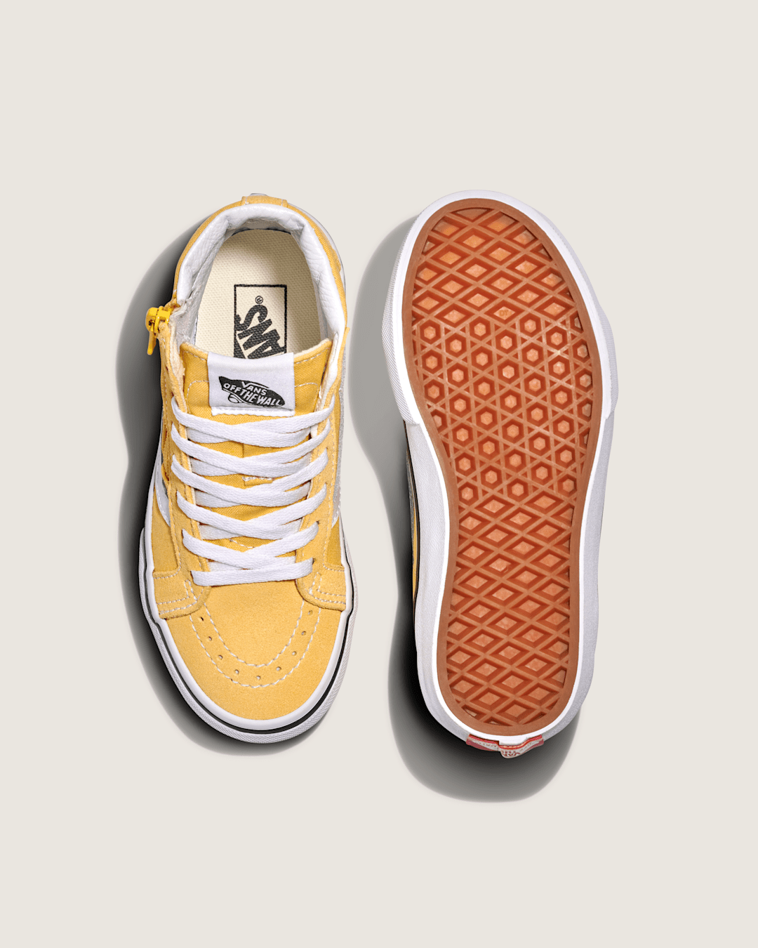 Little Kids SK8-Hi Reissue Side Zip Shoe in Banana Cream Yellow | Vans sale
