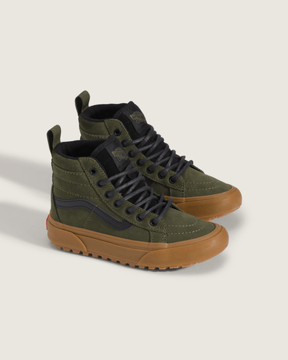 Little Kids Sk8-Hi Water Resistant Shoe in Grape Leaf Green / Gum | Vans on sale