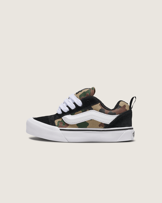 Little Kids Knu Skool Shoe in Camo Jungle Green | Vans sale