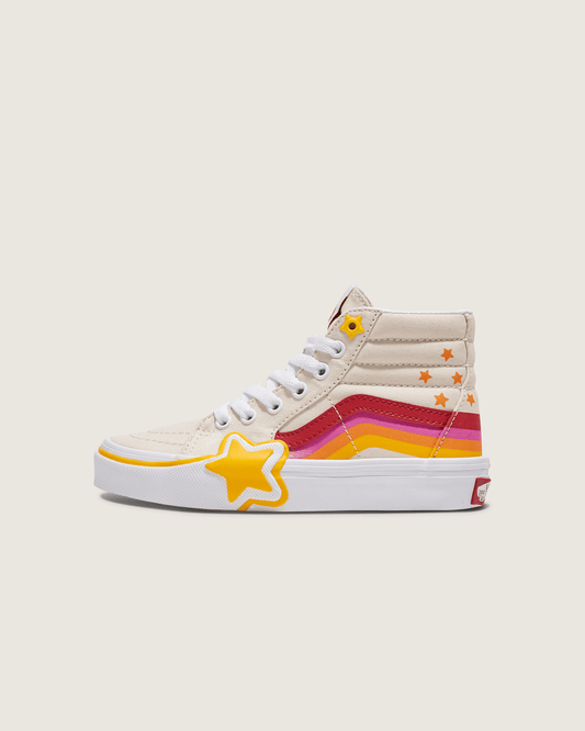 Little Kids Sk8-Hi Shoe in Rainbow Red / Yellow / Beige | Vans near me