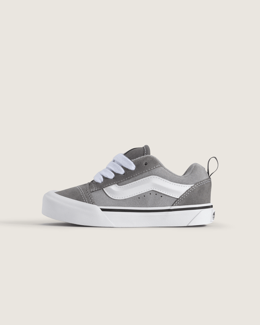 Little Kids Knu Skool Shoe in Pewter Grey / White | Vans sale