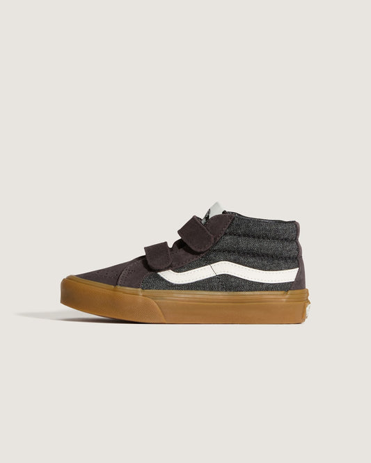 Little Kids Sk8-Mid V Shoe in Black | Vans on sale