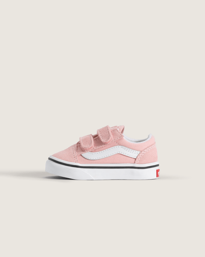 Toddler Old Skool V Powder Pink/True White Shoes | Vans online