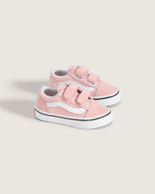 Toddler Old Skool V Powder Pink/True White Shoes | Vans online