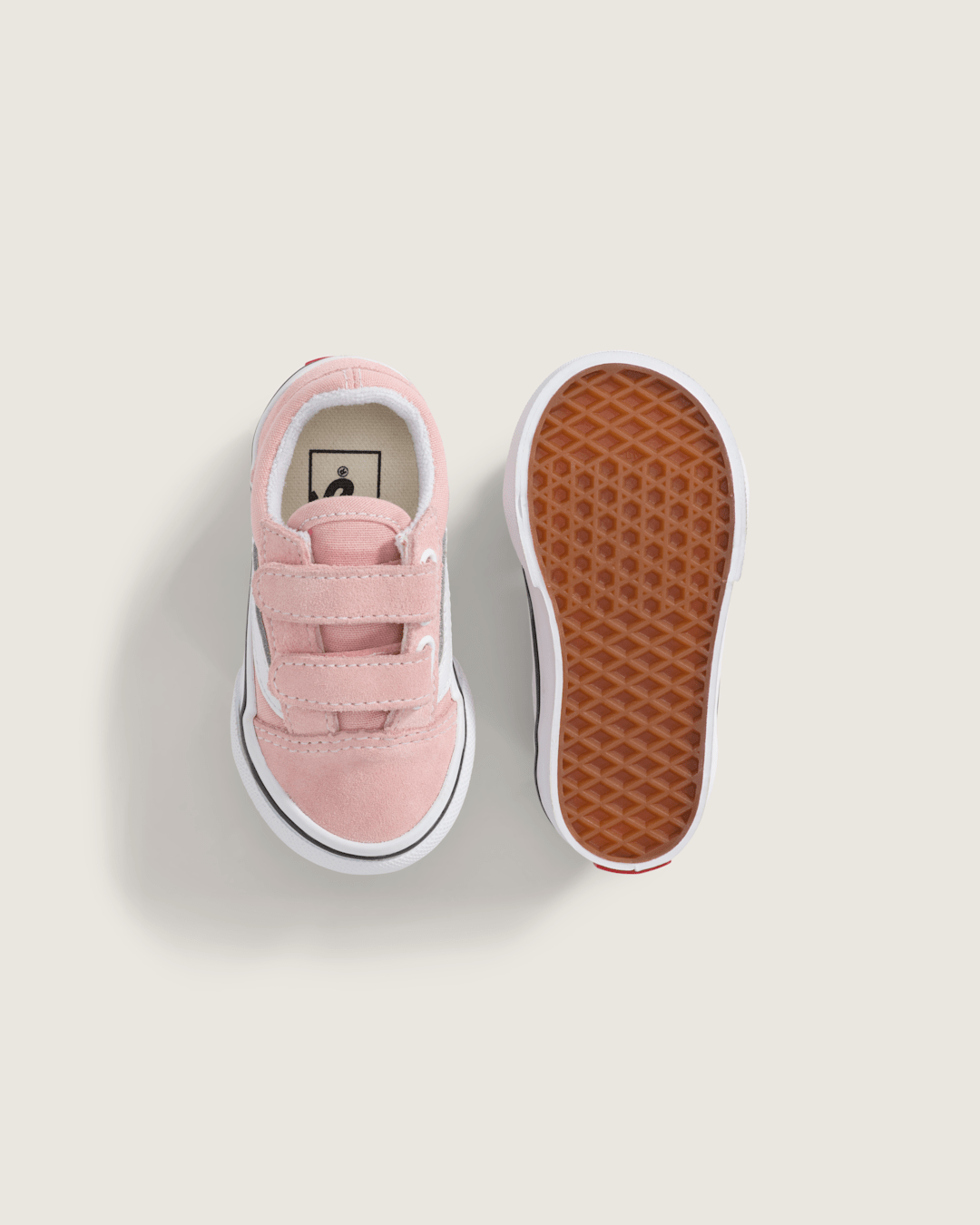 Toddler Old Skool V Powder Pink/True White Shoes | Vans online