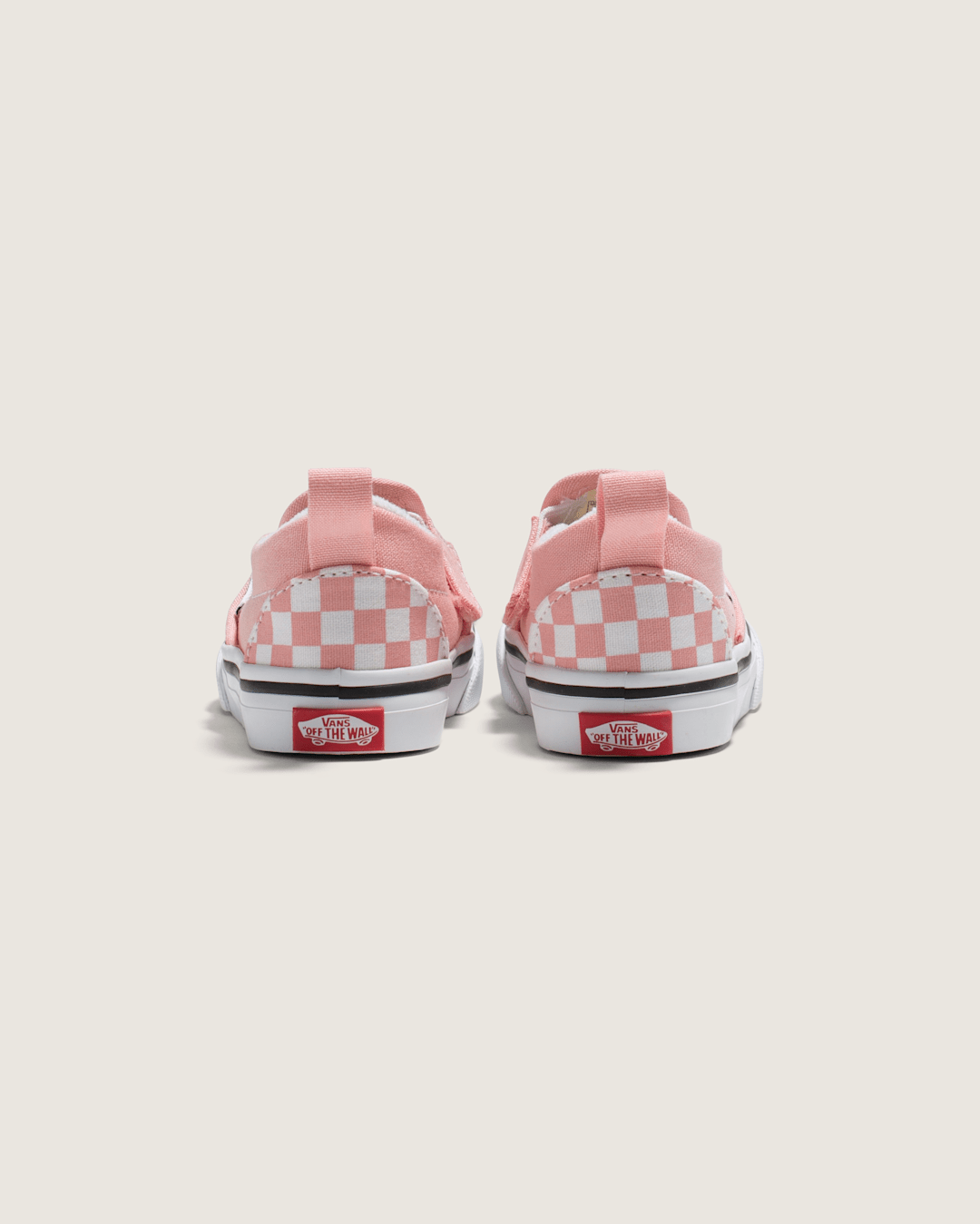 Toddler Slip-On V Checkerboard Powder Pink/True White Shoes | Vans outlet