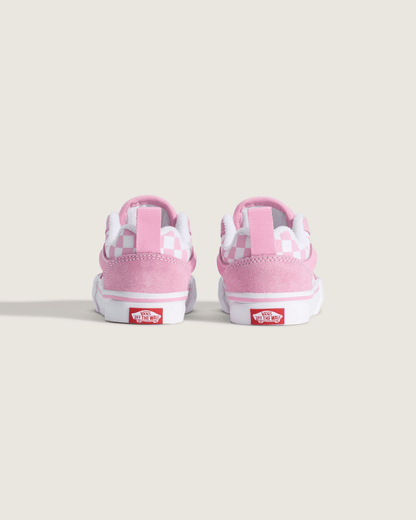 Toddler Knu Skool Checkerboard Shoe in Checkerboard Prism Pink / True White | Vans near me