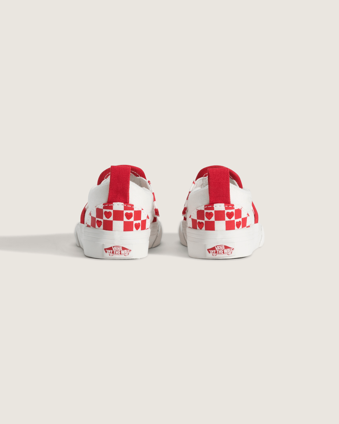 Toddler Classic Slip-On V Checkerboard Shoe in Checkerboard Racing Red / True White | Vans on sale