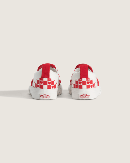 Toddler Classic Slip-On V Checkerboard Shoe in Checkerboard Racing Red / True White | Vans on sale