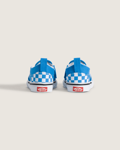 Toddler Classic Slip-On V Checkerboard Shoe in Checkerboard Bright Azure Blue | Vans online