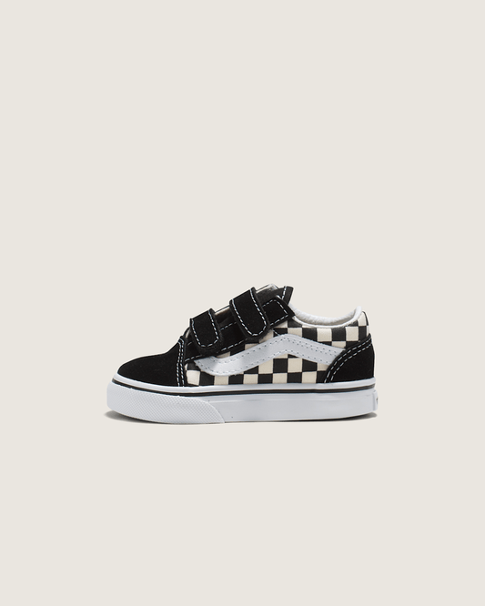 Toddler Old Skool V Checkerboard Shoe in Checkerboard Black / White | Vans near me