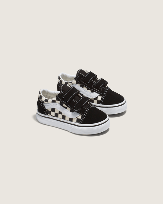 Toddler Old Skool V Checkerboard Shoe in Checkerboard Black / White | Vans near me