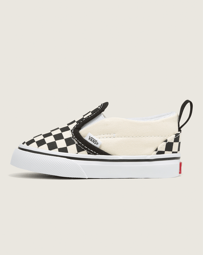 Toddler Slip-On V Checkerboard Black/Whitee Shoes | Vans near me
