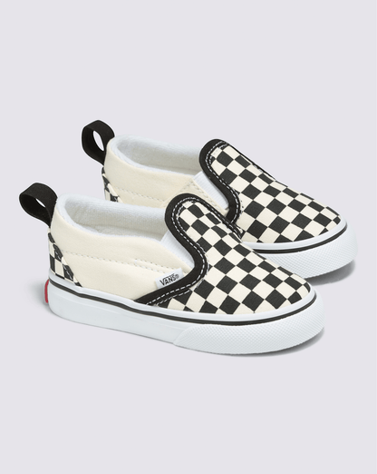 Toddler Slip-On V Checkerboard Black/Whitee Shoes | Vans near me