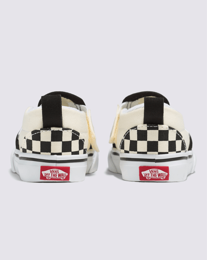 Toddler Slip-On V Checkerboard Black/Whitee Shoes | Vans near me