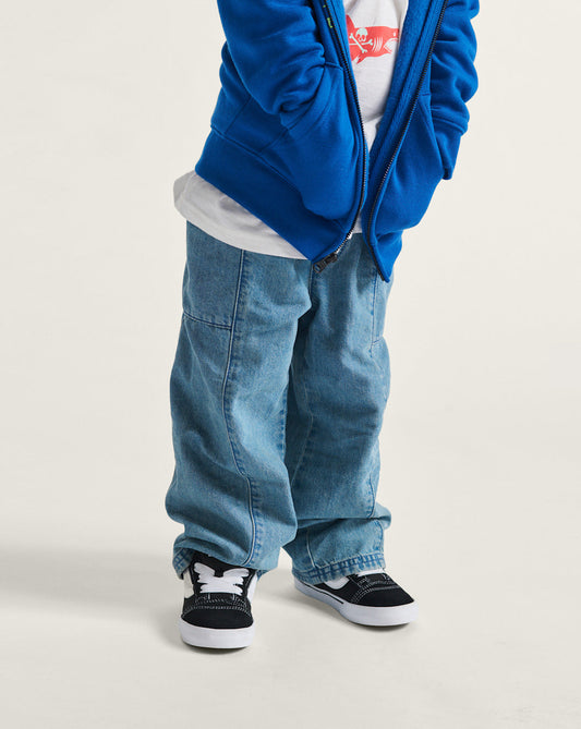 Toddler Knu Skool Shoe in Black / True White | Vans sale