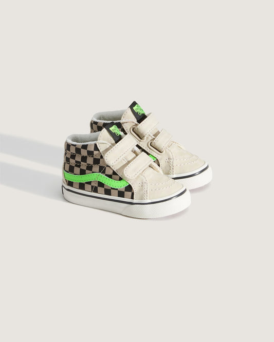 Toddler Sk8-Mid V Shoe in Glow-in-the-Dark Taupe Mist Grey | Vans near me