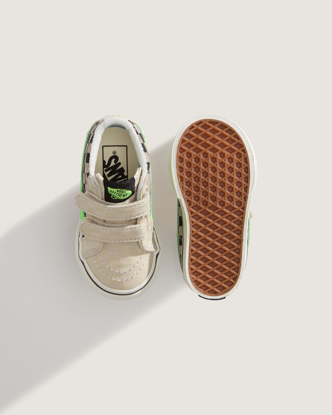 Toddler Sk8-Mid V Shoe in Glow-in-the-Dark Taupe Mist Grey | Vans near me