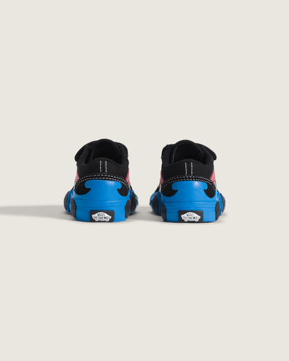 Toddler Old Skool V Shoe in Black / Blue | Vans outlet