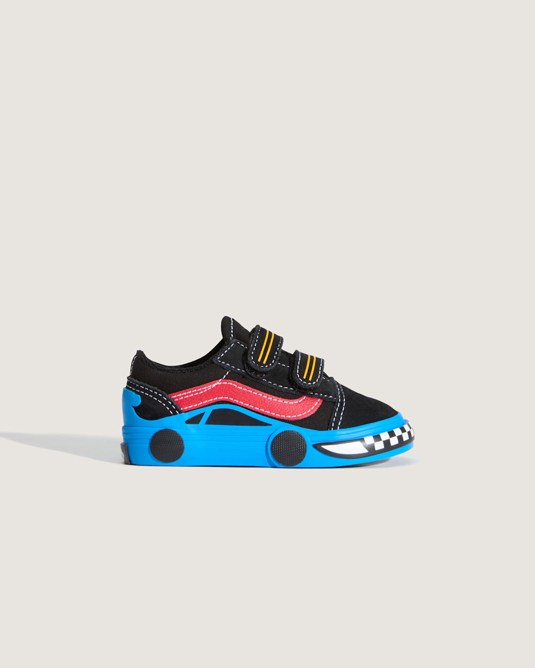 Toddler Old Skool V Shoe in Black / Blue | Vans outlet