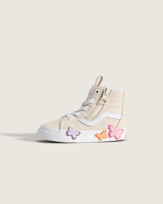 Toddler Sk8-Hi Side Zip Shoe in Beige | Vans sale