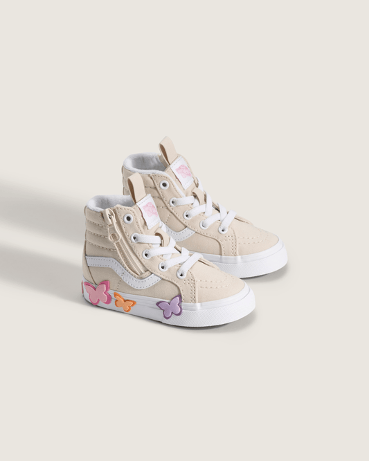 Toddler Sk8-Hi Side Zip Shoe in Beige | Vans sale